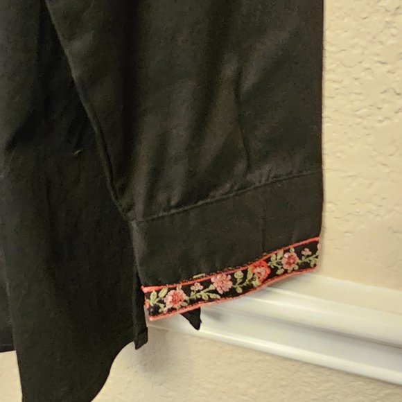 Vintage Cactus Flower Women's Western button-up shirt XL - Picture 4 of 4